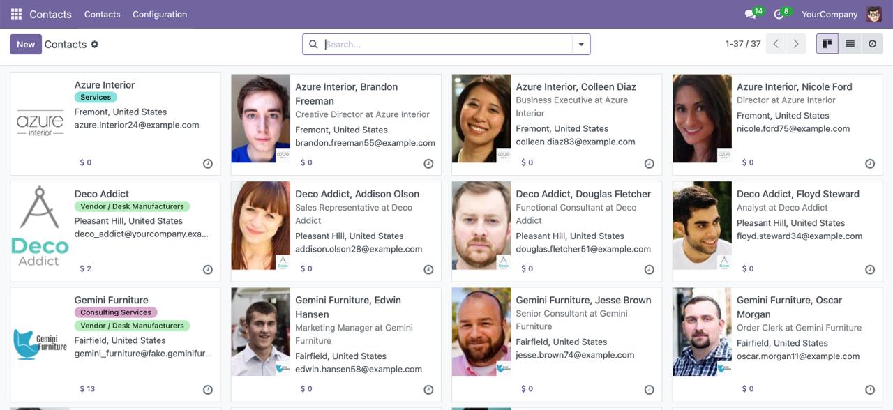 Odoo Client Status and Credit Rating Module interface showing customer classification ribbons